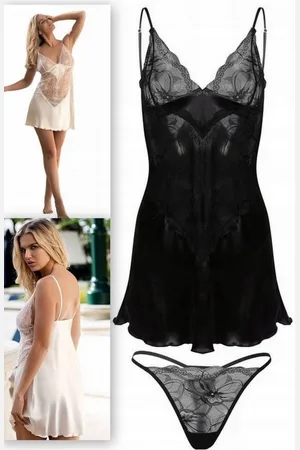 DKaren Jeniffer sexy satijn chemise - - cadeau vrouw - XL