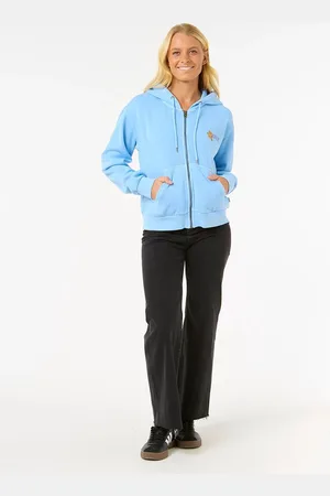 Rip Curl La Joya Relaxed Zip Thru - Mid Blue
