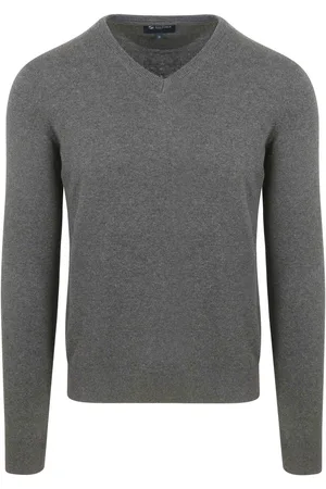 Suitable Respect Vinir Pullover Melange Antraciet