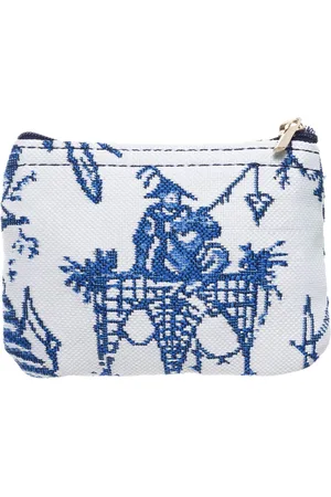 Signare Ritsportemonnee - luxe gobelinstof - Chinoiserie - Blauw - - British Museum