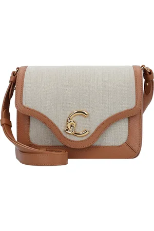 Coccinelle Schoudertas C-Me Canvas Handbag Bruine