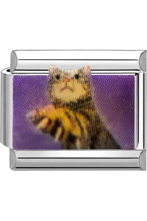 quiges Schakel - Bedel - 9mm - charms - kat - Geschikt voor - Nomination- armband - Schakelarmband - italy bedels armband
