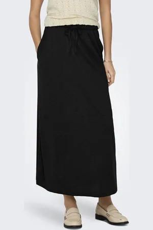 JDY Jacqueline de Yong Rok dalila Maxi Skirt Jrs Atk 15317570 Black Dames