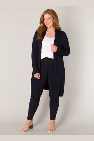 Base Level CURVY Ayla Long Vest - - maat 3(52)