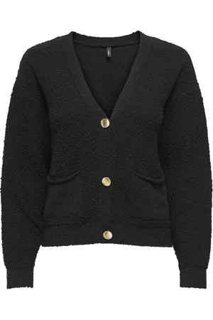 ONLY ONLALVILDA LS CARDIGAN CC KNT Dames Vest - Gold Buttons
