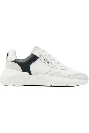 Nubikk ROQUE ROAD WAVE WHITE LEATHER - NAVY-29