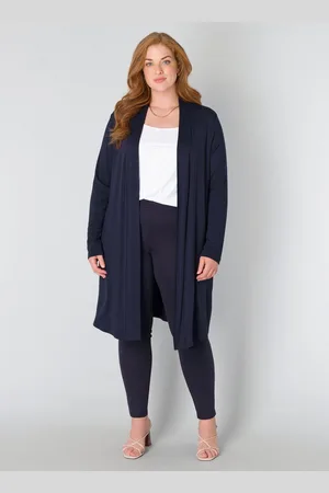 Base Level CURVY Ayla Long Vest - - maat 5(58/60)
