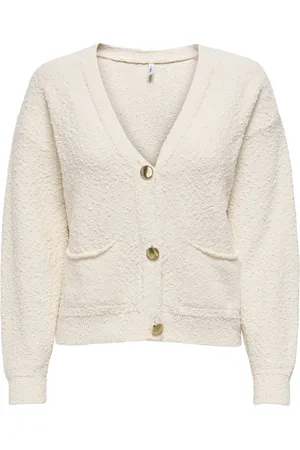 ONLY ONLALVILDA LS CARDIGAN CC KNT Dames Vest - Gold Buttons