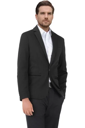 Allthemen Heren Stretch Blazer Slim Fit Jasje - Zakelijk Pak Jasje - S