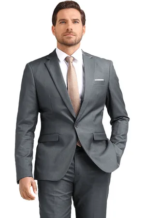 Allthemen Heren Slim Fit Kostuumjasje - Jasje met Een Knoop Voor Zakelijk Gebruik - L