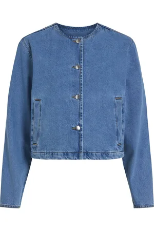 VILA Jas Vireba L/s O-neck Denim Jacket - No 14103789 Light Blue Denim Dames
