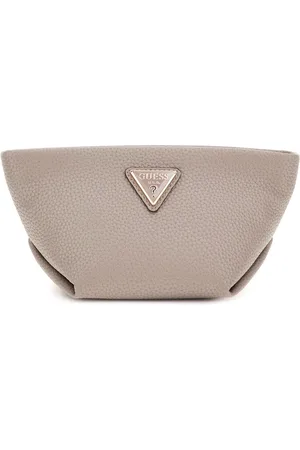 Guess Toilettas Helina Top Zip Cosmetic Bruine