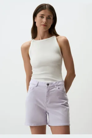Jimmy Key Strakke Pasvorm Normale Taille Gabardine Korte Broek
