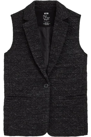 WE Fashion Meisjes gilet met glittergaren