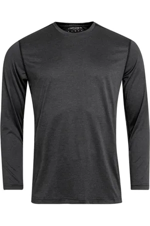 Björn Borg Shirt Men LS Perf Tee Axton Black Beauty Melange-S