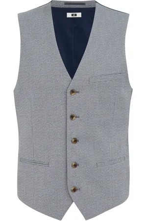 WE Fashion Heren gilet met micropatroon