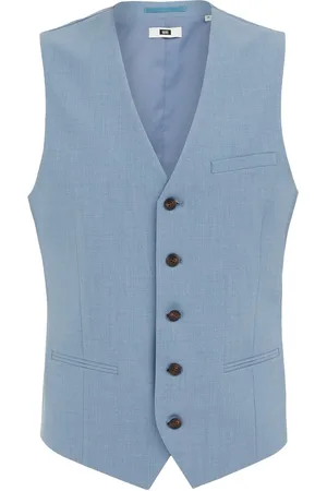 WE Fashion Heren slim fit gilet