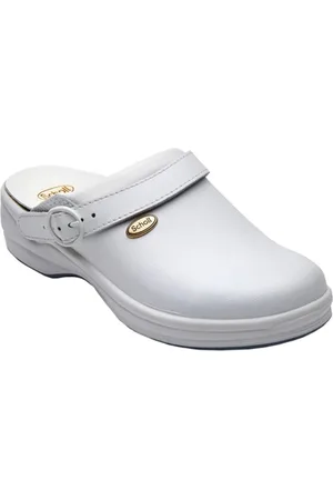 Scholl Klomp Unisex New Bonus White-Schoenmaat 35
