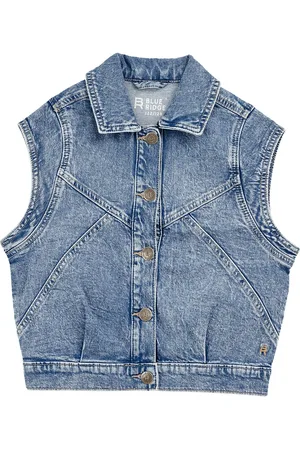 WE Fashion Meisjes denim gilet