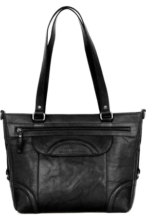 Spikes&Sparrow Leren Shopper - Christyn - Zwart