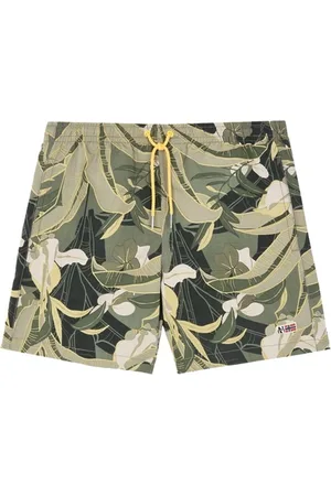 Napapijri Zwembroek Vail Fantasy Leaves Green-XS