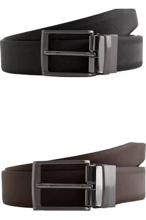 WE Fashion Heren reversible riem met structuur