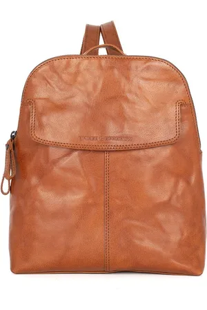 Spikes&Sparrow Leather Backpack - Jessicca - Cognac
