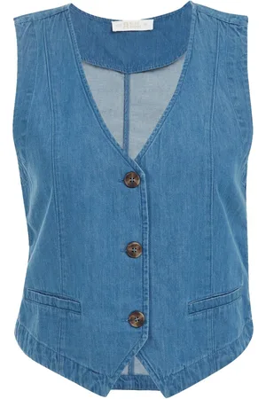 WE Fashion Dames denim gilet