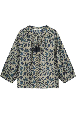 Summum Woman 2s3120-12212 - 3/4 sleeve top Block Print