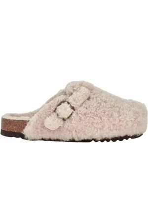 Scholl Klomp Women Fae New F Shearling Off white-Schoenmaat 37