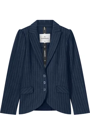 Summum Woman Blazer - Krijtstreep - Donkerblauw - 38