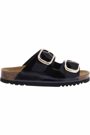 Scholl Slipper Women Noelle Patent Leather Black-Schoenmaat 36