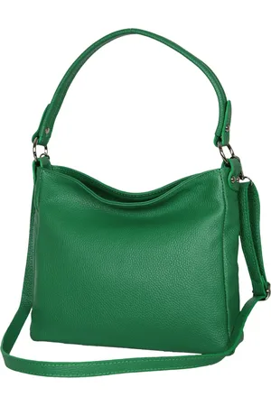 AmbraModa GLX35 - Italiaans handtas schoudertas crossbodytas van echt leer