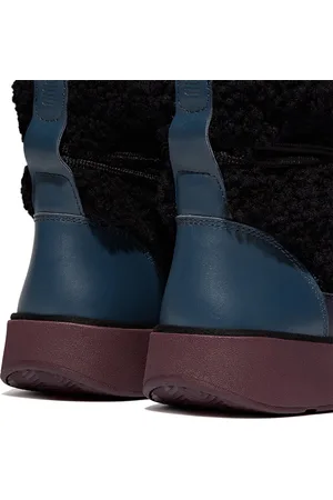 FitFlop Gen-FF X Roksanda Curly-Shearling Lace Ankle Boots