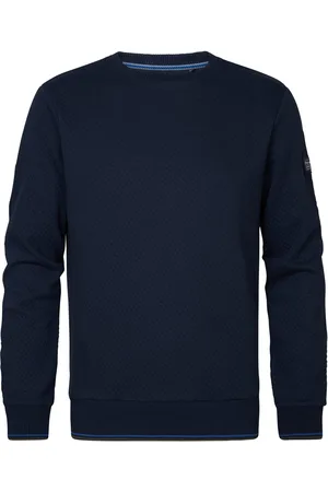 Petrol Industries Trui Sweater Round Neck M 1050 Swr301 5178 Navy Blue Mannen