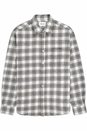 NN.07 Shirt Men Deon Creme Check-S