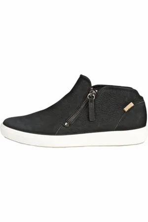 Ecco Sneaker Women Soft 7 High Top Zip Black-Schoenmaat 42