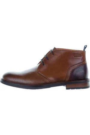 Van Lier Heren Veterschoenen Boston Cognac -