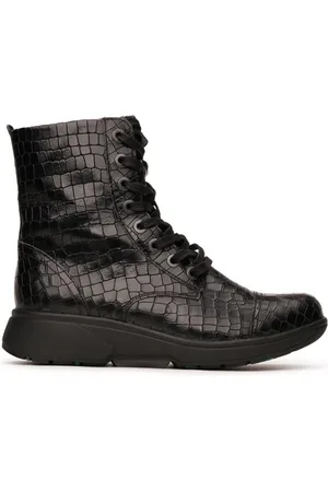 Xsensible Enkellaars Stretchwalker Women Riga 30203.3 Black Croco-Schoenmaat 42
