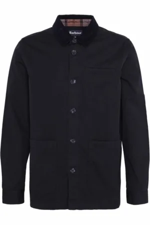 Barbour Overhemd Men Cole Tailored Fit Poplin Overshirt Black-XXL