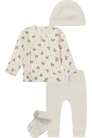 Noppies Kledingset - Broek Melissa - Overslagshirt Nicosia - Muts Babylon - Sokjes