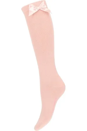 Yellow Moon Yellowmoon kinder/dames kniekous 1 paar - Strik - Hoge katoenen sokken - 38