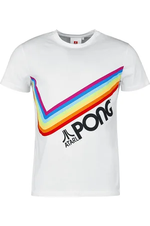 Atari Pong - Pride Rainbow T-shirt S Katoen Heren - Fan merch, Gaming, Retro Gaming