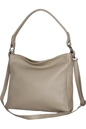 AmbraModa GLX35 - Italiaans handtas schoudertas crossbodytas van echt leer
