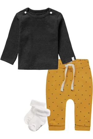 Noppies Kledingset - 3 delig - Broek Kris - Shirt Natal Grey - 1 paar sokjes