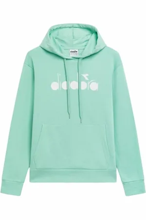 Diadora Hoodie Unisex Logo Neon Green-XS