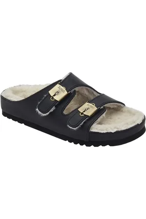 Scholl Medische Klomp Women Kim Leather Black-Schoenmaat 38