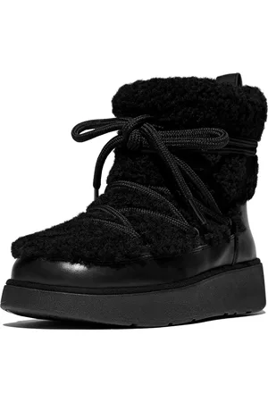 FitFlop Gen-FF X Roksanda Curly-Shearling Lace Ankle Boots