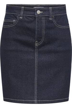 JDY Jacqueline de Yong Rok moon Hw Skirt Rinse Blue Dnm 15347520 Dark Blue Denim Dames