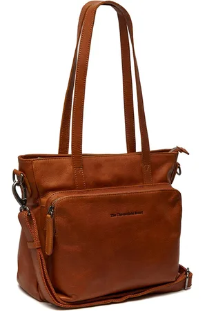Chesterfield Leren Shopper Cognac Alicante